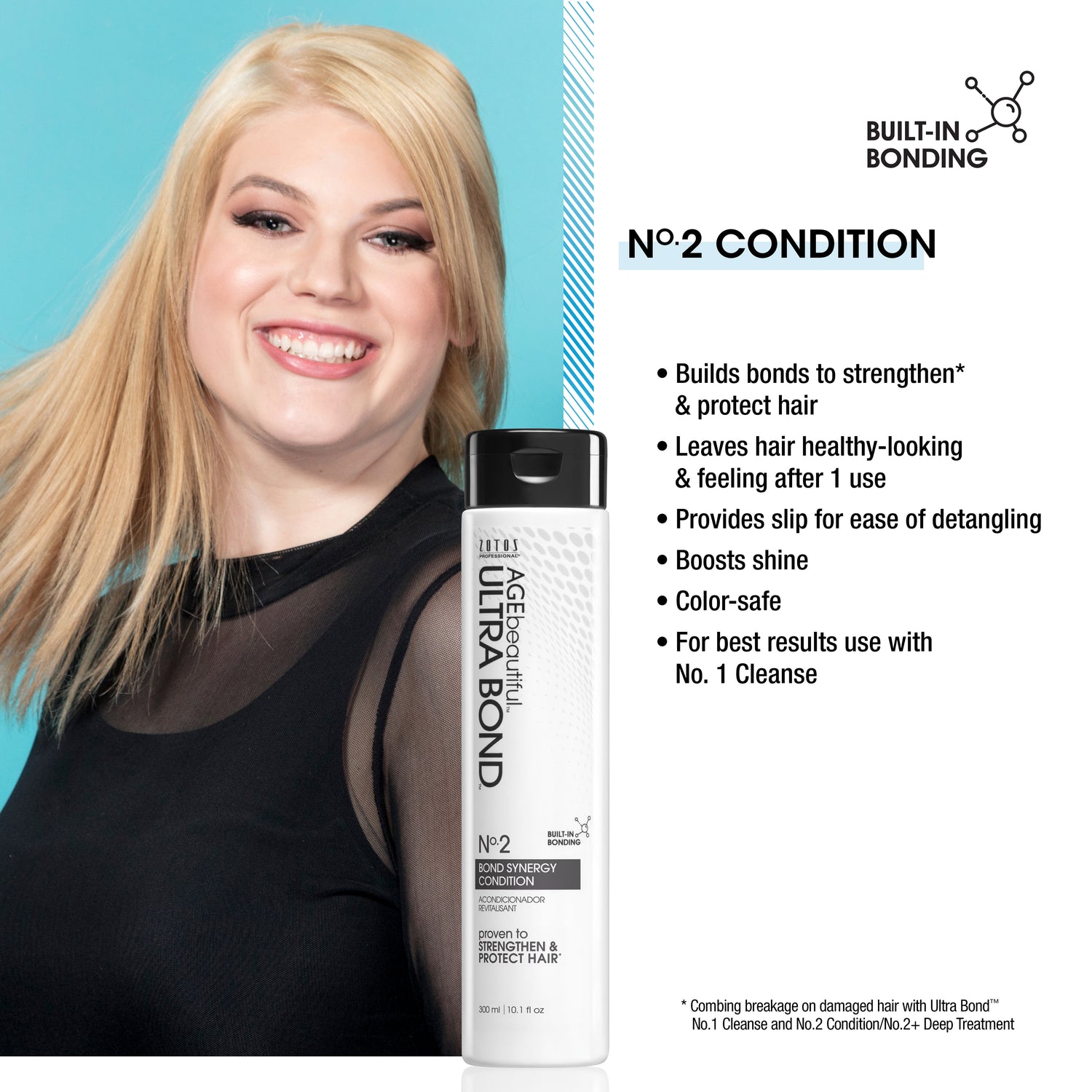 Ultra Bond no.2 condition leaves hair healthy-looking after one use