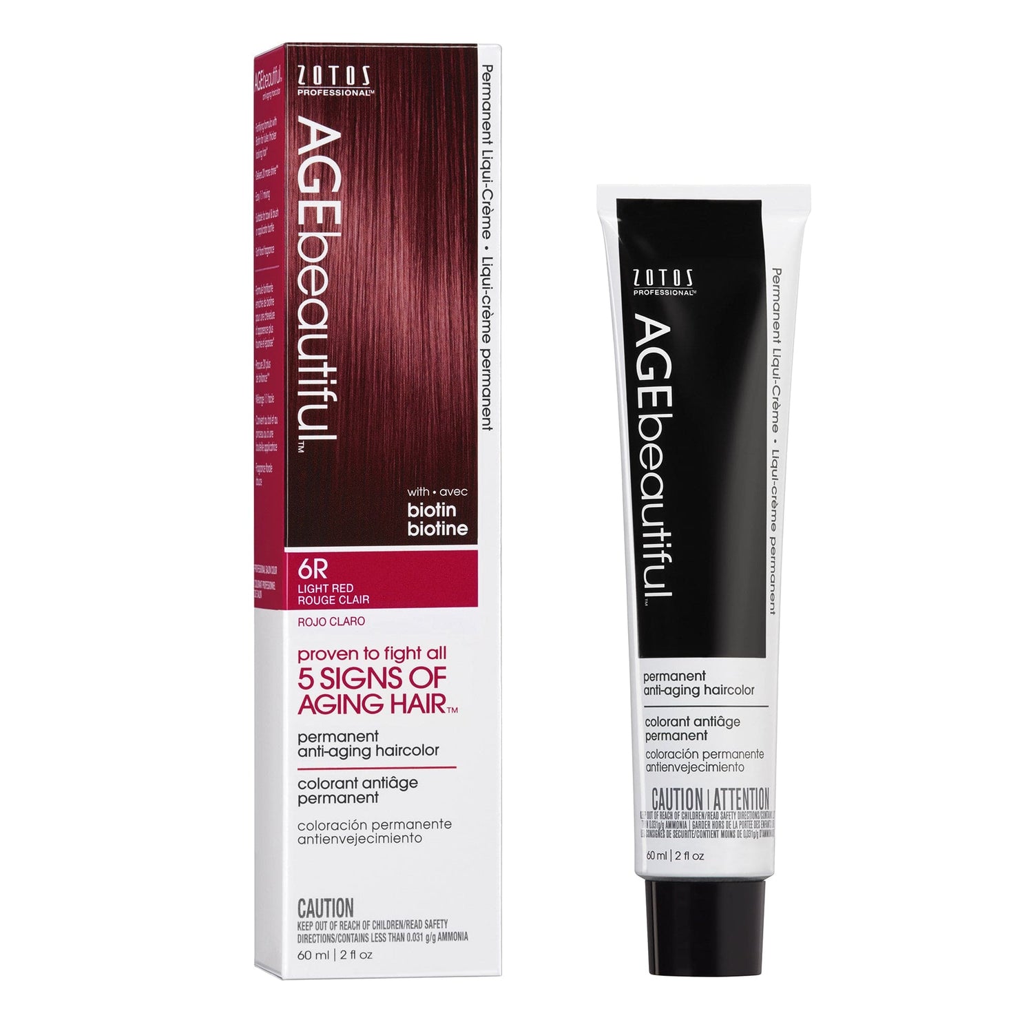 AGEbeautiful® Anti-Aging 100% Gray Coverage Liqui-Crème - Red/Violet Shades