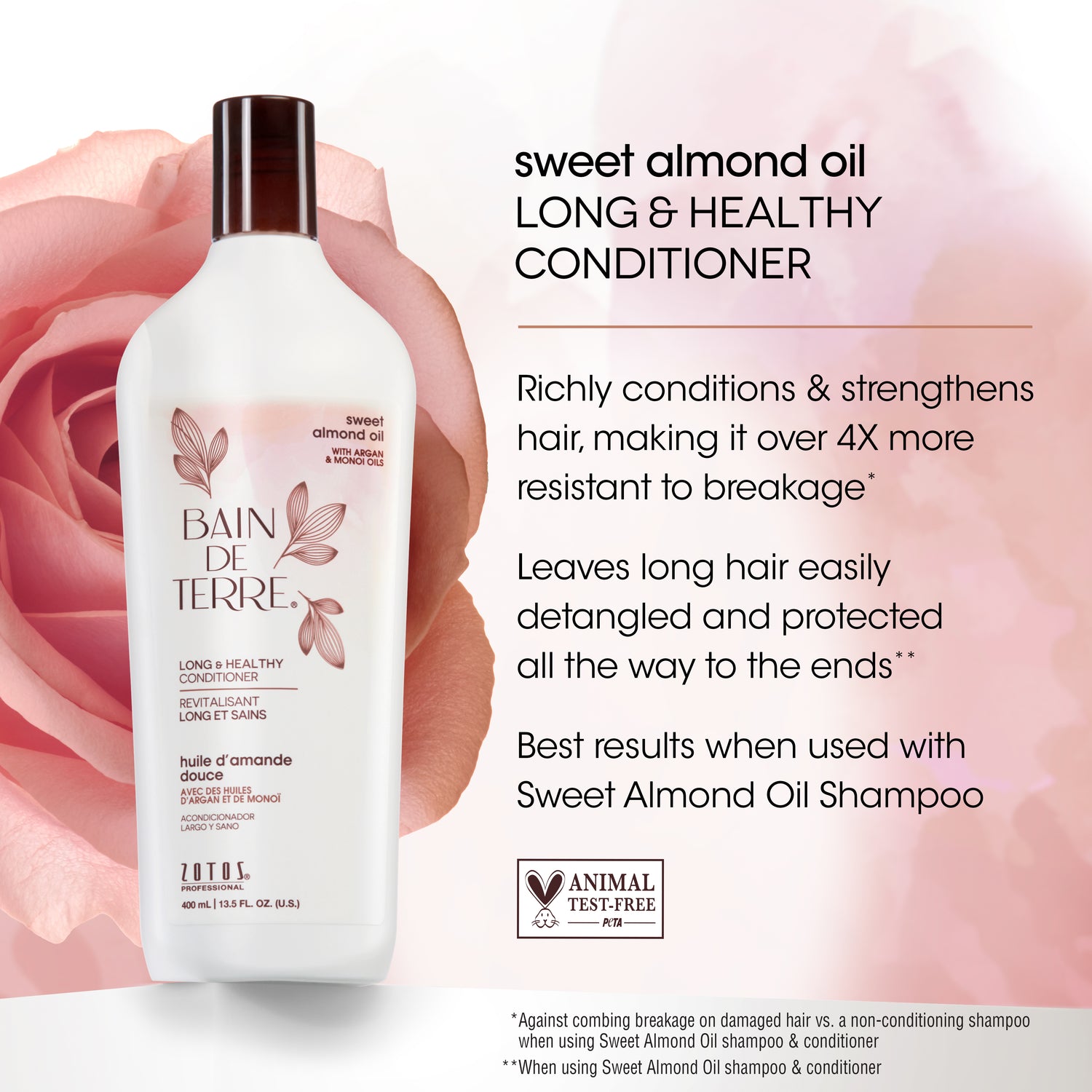 Bain de Terre® Long & Healthy Conditioner, Sweet Almond Oil